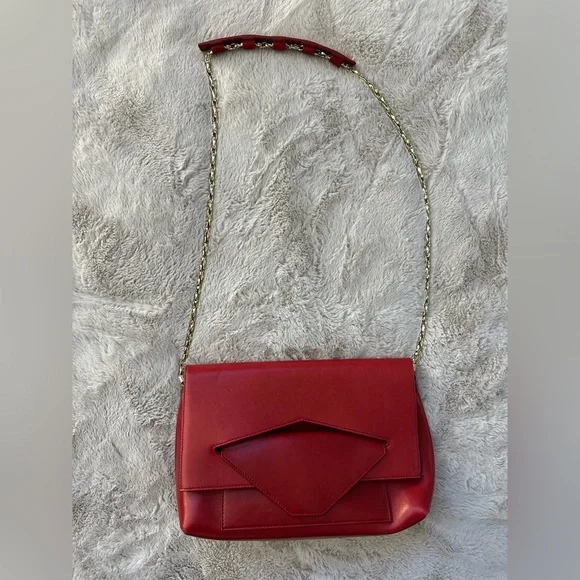 Oscar de la renta red purse - Picture 1 of 4